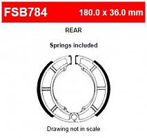 фото Тормозные колодки барабанные FERODO FSB784  FSB 784 FSB784