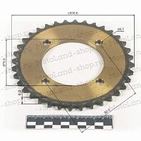 фото Венец, звезда ведомая (420-36) сталь, закаленные зубья PIT BIKE 125-190 4х92х76  06919