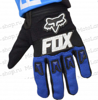 фото Мотоперчатки (детские) FOX №3 Black/Blue (15см/6-7 лет) мотокросс  00000023859-BB