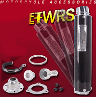 фото Глушитель WR'S Carbon CB400 CBR  WR'S Carb