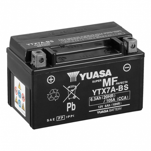 фото Аккумулятор YUASA YTX7A-BS (150Х87Х94)  YTX7A-BS ,  , , 