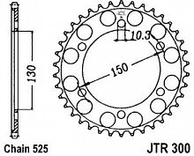 фото Звезда задняя JTR300-46  JTR300.46