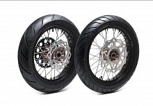 фото Комплект колес Мотард Supermoto/Motard KTM 17/17 в сборе черные  
