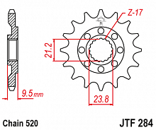 фото Звезда передняя JTF284-14SC  JTF284-14SC