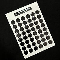 фото Наклейка на бак CRAZY IRON, "соты", черные  cipr8007black