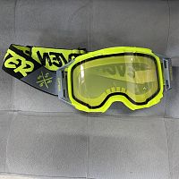 фото Очки кроссовые EF56 Base с двойной линзой Черный/Серый /Hi-Viz  LC0281 HI