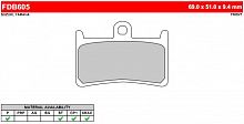 фото Колодки тормозные NEWFREN FD0190 TS ( FDB 605 ST )  FDB 605 ST - NEWFREN