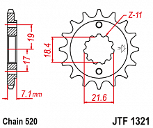 фото Звезда передняя JTF1321-13  JTF1321-13