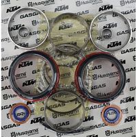 фото Ремкомплект вилки KTM WP SXS для всех вилок D48mm (Сальники, пыльники, направляющие)  RP10046T R14053T R14053 R14022 R14020 R14019