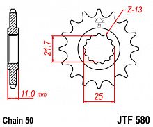 фото Звезда передняя JTF580-16  JTF580-16