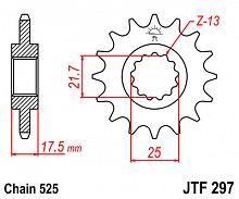 фото Звезда передняя JTF297-14  JTF297-14