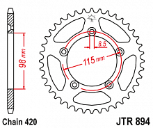фото Звезда задняя JTR894-50  JTR894-50