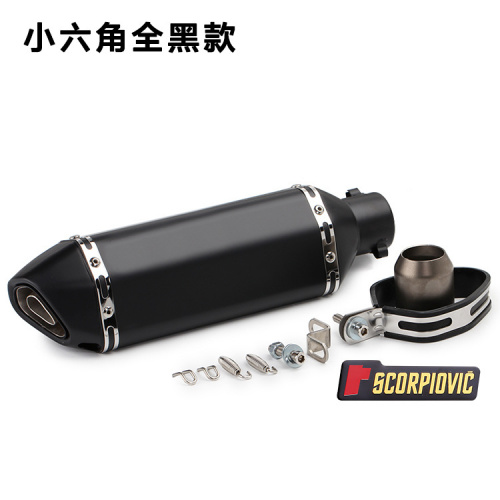 фото Глушитель Akrapovic (replica) 370мм чёрный akr370mm-blk ,  , , 