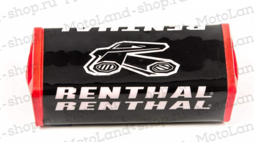 фото  Защита руля прямоугольная RENTHAL #4 красная	 ML11665 ,  , , 