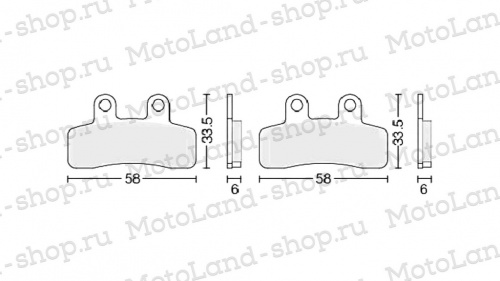 фото Колодки тормозные дисковые тип #6 #6 ML5309 ,  , , 
