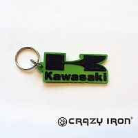 фото Брелок для ключей CRAZY IRON  лого KAWASAKI прямоугольник  KEY-5567