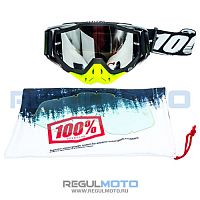 фото Очки 100% RACECRAFT Черный/серый/зеленый HQ-Y009-1  HQ-Y009-1