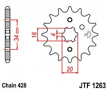 фото Звезда передняя JTF1263-14  JTF1263-14