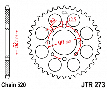 фото Звезда задняя JTR273-42  JTR273-42