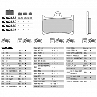 фото Колодки тормозные МОТО BREMBO 07YA2008 (FDB631)  FDB631