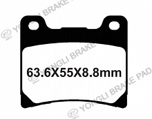 фото Колодки тормозные YONGLI Organic YL-F036 (FDB337P)  FDB 337 P (YL - F 036)
