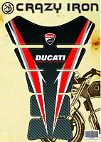 фото Наклейка на бак CRAZY IRON DUCATI CARBON WBR  cipr9016