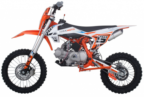 фото Питбайк Regulmoto FIVE 125 EA (полуавтомат КПП) оранжевый/белый 303522-3 ,  , , 