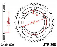 фото Звезда задняя JTR808-41  JTR808-41