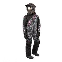 фото Детский комбинезон FXR CX с утеплителем Black Cheetah/Mint-Electric Pink, 4  233014-1252-04