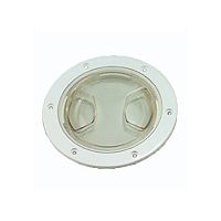 фото Лючок AAA Прозрачный \ Белый, 102мм  SK-13560-WHC