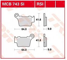 фото Колодки тормозные TRW MCB743EC (FDB2165SG)  FDB 2165 MCB743 EC