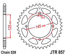 фото Звезда задняя JTR857-46  JTR857-46