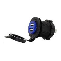 фото Разъем USB Skipper 5В 4,2A, врезной, без панели  SK-DS2013-4.2a