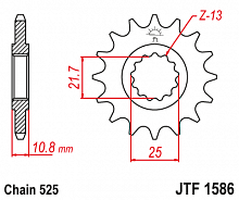 фото Звезда передняя JTF1586-15  JTF1586-15